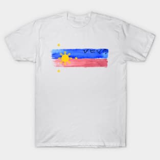 Philippine Flag / Baybayin word Padayon (to continue) T-Shirt